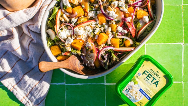 Athenos Roasted Butternut Squash and Apple Salad