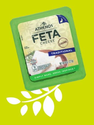 Athenos Chunk Traditional Feta Cheese - Resealable