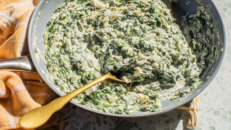 Creamed Feta Spinach