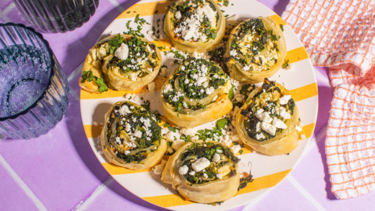 Spinach Puff Pastry Wheels