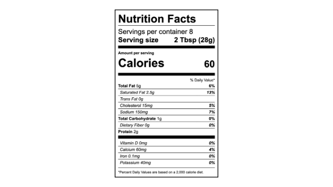mango-jalapeno-whipped-feta-cheese-dip-spread-nutritional-label