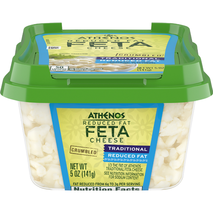 Crumbled Reduced Fat Feta Cheese Athenos