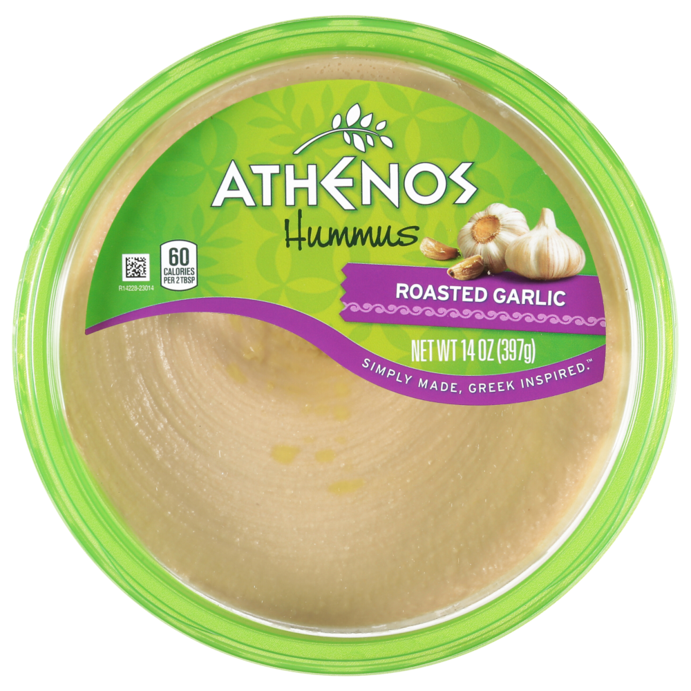 Roasted Garlic Hummus Athenos