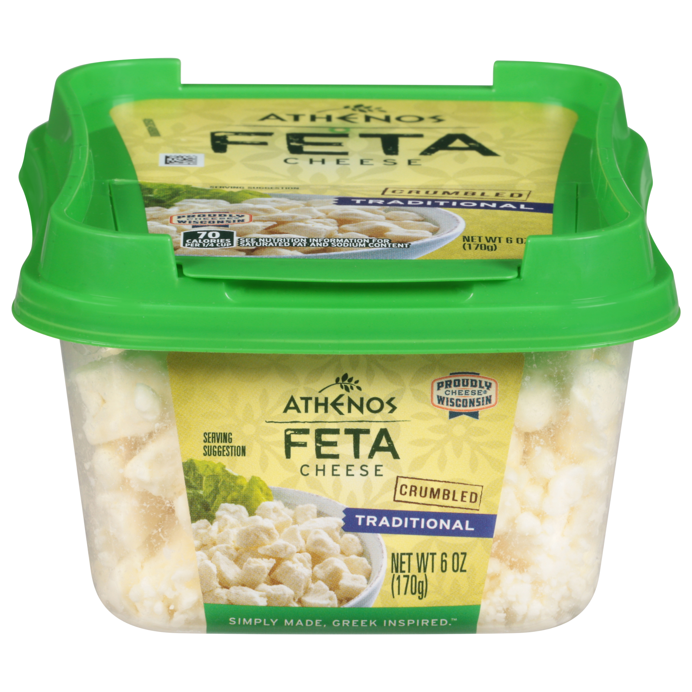 Crumbled Traditional Feta Cheese Athenos