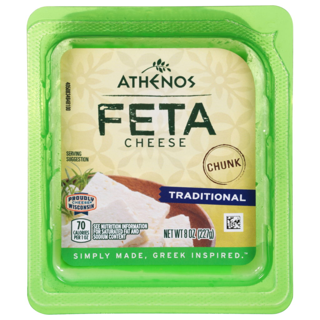 Chunk Traditional Feta Cheese Resealable Athenos