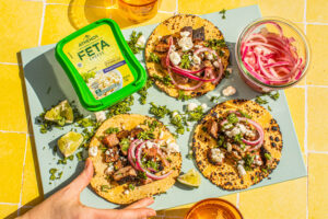 Easy Steak and Feta Tacos