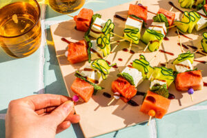 Watermelon Feta Skewers