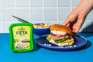 Greek Feta Turkey Burgers