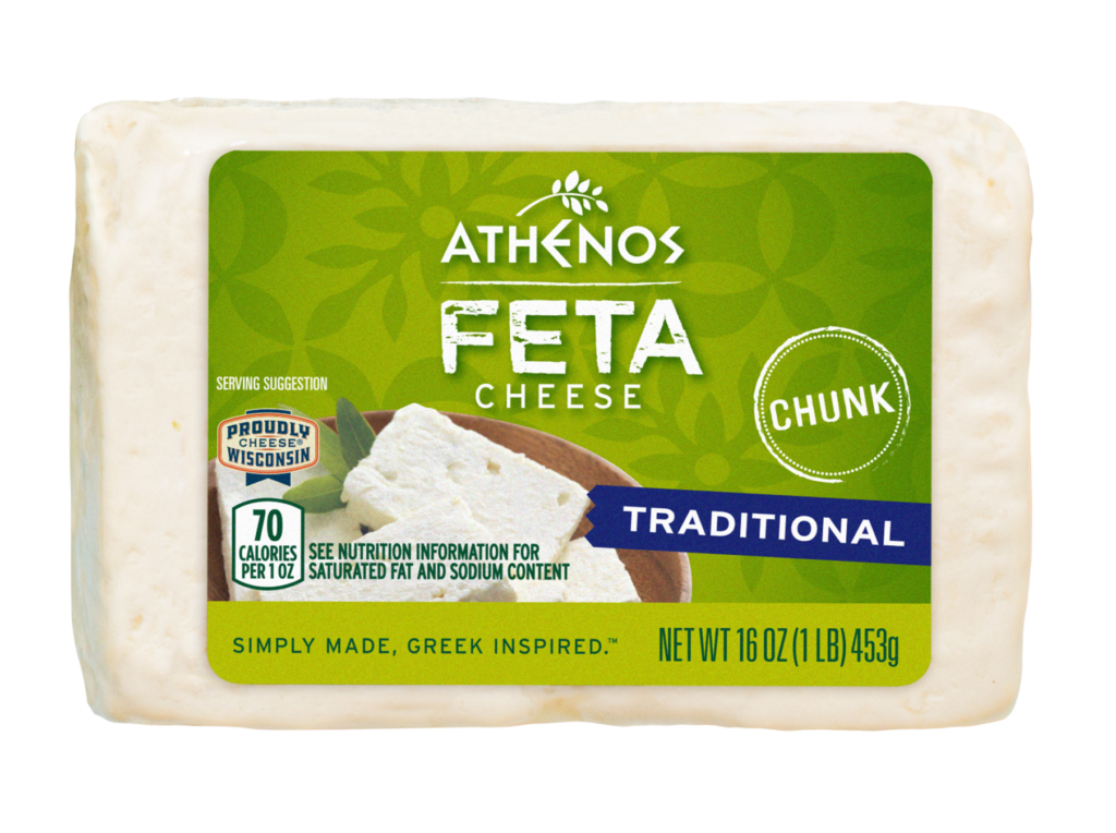 Chunk Traditional Feta Cheese Resealable Athenos