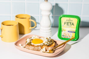 Feta Pesto Eggs