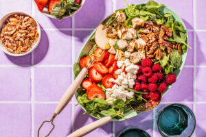 Spinach, Feta & Strawberry Salad