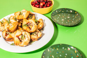 Cranberry Feta Puff Pastry Bites