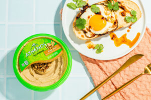 Hummus Breakfast Toast