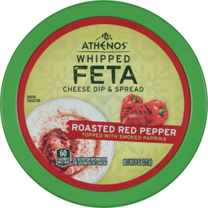 Roasted Red Pepper Whipped Feta Cheese Dip & Spread
