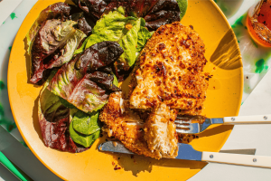 Crispy Hot Honey Feta Chicken